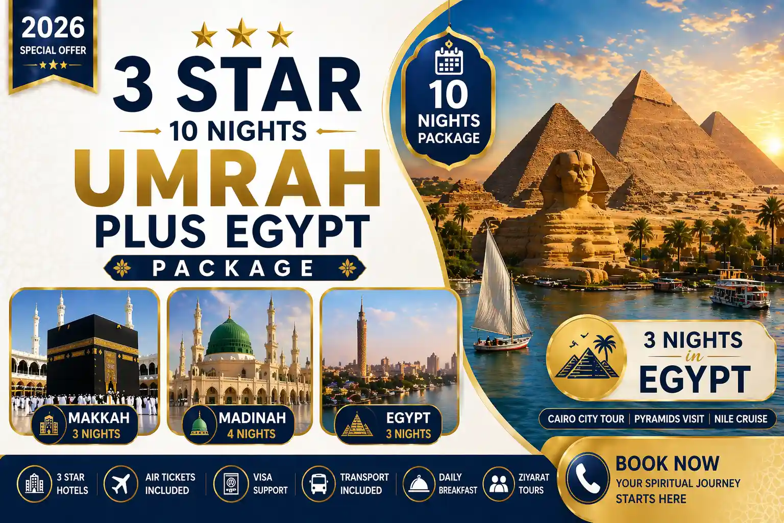 3 Star 10 Nights Umrah Plus Egypt Package 1